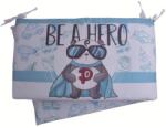 Babyhome Обиколник за детско легло Babyhome Цвят СИНЬО С МЕЧЕ (2118)