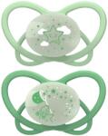 NIP Бебешка залъгалка NIP Green - My Butterfly Night, 0-6 м, 2 броя, зелени (4000821426160) - baby