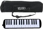 Flippy Muzicuta Melodica 32 Clape, Flippy, din ABS, pentru Incepatori, 45 x 13 x 7 cm, Include Husa si Suflator, Negru (162231) Instrument muzical de jucarie