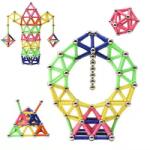 Flippy Set 178 Piese Betisoare Magnetice, Flippy, din Plastic/Magnet, +3 Ani, Multicolor (164745) Jucarii de constructii magnetice