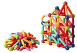 Flippy Piese Magnetice pentru Copii, Flippy, Set din 72 de Piese de diferite Culori, Constructor Magnetic cu Posibilitatea de a Construii forme Nelimitate, Multicolor (164992) Jucarii de constructii magnetice