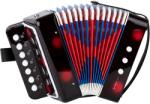 Flippy Acordeon Pentru Copii, Flippy, Acordeon Jucarie pentru Educatie Timpurie, 7 butoane 2 bass, Acordeon Instrument Muzical pentru Copii, 18 x 17 x 10 cm, Negru (136097) Instrument muzical de jucarie