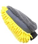 Flippy Manusa de Spalat Auto, Flippy, Manusa 2 in 1, pentru Detailing Auto pe 2 Fete cu Perie si Microfibra Velvet, Galben/Gri (166580)