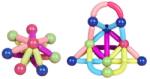 Flippy Piese Magnetice pentru Copii, Flippy, Set din 138 de Piese de diferite Culori, Constructor Magnetic cu Posibilitatea de a Construii forme Nelimitate, Multicolor (164997) Jucarii de constructii magnetice