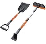 Flippy Lopata pentru zapada Flippy, 5 in 1, Perie, Racleta, 2 tipuri de Lopeti, Rotativa, Telescopica, Detasabila, Material Aluminiu si ABS, 100 x 25 cm, negru (125466)