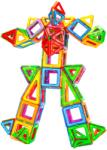 Flippy Set 60 Piese Magnetice de Constructie, Flippy, Piese Mari, Magnetic Blocks, Forme Geometrice, 3 Ani, ABS, Magnet, 22 x 17.2 x 8.5 cm, Multicolor (127376) Jucarii de constructii magnetice