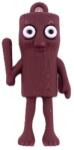 Flippy Breloc de Chei din Silicon, Flippy, Figurina Brainrot Tung Tung Sahur, 4 cm, Maro (166542)