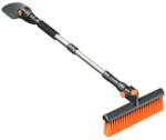 Flippy Racleta Auto pentru Zapada cu Doua Capete, Flippy, Dezapezire Masina, cu Maner Lung, Ergonomica, Detasabila, pentru Geamuri si Caroserie, Usor de Utilizat, 48 cm- 78 cm, Gri inchis (133148)