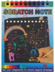 Flippy Caiet cu fise razuibile Flippy, DIY Magic Scratch, 12 File, Curcubeu, Creion din Lemn, Cartonase negre, 14 x 10 cm, albastru (125716) Carte de colorat
