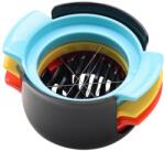 Flippy Set feliator 3 in 1 multifunctional Flippy, feliatoare pentru oua/fructe, PP/otel inoxidabil, multicolor, 9 x 10.5 x 5.5 cm (125066)