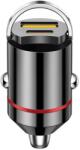 Flippy Incarcator Auto 2 in 1, Flippy, Port USB Fast Charge QC3.0 si Type C, PD 30W, Negru (132793)