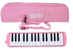 Flippy Muzicuta Melodica 32 Clape, Flippy, din ABS, pentru Incepatori, 45 x 13 x 7 cm, Include Husa si Suflator, Roz (162233) Instrument muzical de jucarie