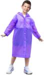 Flippy Pelerina de Ploaie, Flippy, pentru Copii 100-145 cm, din EVA, Impermeabila, Inchidere cu Capse, Mov (135983)