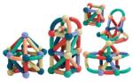 Flippy Piese Magnetice pentru Copii, Flippy, Set din 88 de Piese de diferite Culori, Constructor Magnetic cu Posibilitatea de a Construii forme Nelimitate, Multicolor (164994) Jucarii de constructii magnetice