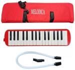 Flippy Muzicuta Melodica 32 Clape, Flippy, din ABS, pentru Incepatori, 45 x 13 x 7 cm, Include Husa si Suflator, Rosu (162234) Instrument muzical de jucarie