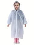 Flippy Pelerina de Ploaie, Flippy, pentru Copii 100-145 cm, din EVA, Impermeabila, Inchidere cu Capse, Alb (135981)