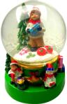 Flippy Decoratiune muzicala glob cu zapada, cu lumini si muzica, Mos Craciun, 15.5 cm, multicolor (114700)