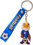 Flippy Breloc Chei, Flippy, Model Vultur, Mascota de Fotbal, Cupa Mondiala, Accesoriu Pentru Chei si Rucsac, Cauciuc Moale, 26 g, 6.2 x 3.4 cm, Albastru (167156)