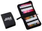 Flippy Set Carioci pe Baza de Apa, Flippy, 2 in 1, pentru Pictura, Caligrafie, 120 Culori, Penar Negru, Corp Carioca Alb, 27.5 x 19.5 x 8 cm, Multicolor (133646)