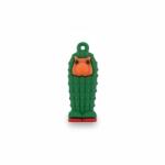 Flippy Breloc de Chei din Silicon, Flippy, Figurina Brainrot Cacto Hipopotamo, 4 cm, Verde (166556)