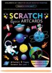 Flippy Set 9 Planse Razuibile, Flippy, Scratch ArtCards, +3 Ani, de Razuit si de Colorat, 19 x 14 cm, Model Spatiu Cosmic, Multicolor (133104) Carte de colorat