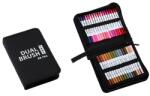 Flippy Set Carioci pe Baza de Apa, Flippy, 2 in 1, pentru Pictura, Caligrafie, 60 Culori, Penar Negru, Corp Carioca Alb, 26.5 x 17.5 x 4.5 cm, Multicolor (133643)