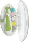 Flippy Set Pila Electrica pentru Copii si Bebelusi, Flippy, ABS, 6 Accesorii, cu Lumina LED, Verde Alb (128847)