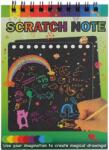 Flippy Caiet cu fise razuibile Flippy, DIY Magic Scratch, 12 File, Curcubeu, Creion din Lemn, Cartonase negre, 14 x 10 cm, verde (125717) Carte de colorat
