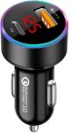 Flippy Incarcator Auto 2 in 1, Flippy, Port USB Fast Charge QC3.0 si Type C, PD 20W, Negru (132797)