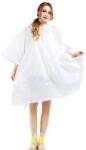 Flippy Pelerina de Ploaie, Flippy, pentru Adulti, EVA, Tip Poncho, Impermeabila, Rezistenta la Vant, Capse Laterale, 160 g, Alb (135977)
