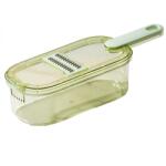 Flippy Feliator Multifunctional, Flippy, 3 in 1, pentru Fructe si Legume, 6 Piese, Maner, Lame de Inox, Recipient Stocare, Protectie Mana, ABS, 35x12x9.4 cm, Verde (126713)