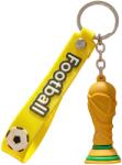 Flippy Breloc Chei, Flippy, Model Trofeu, Mascota de Fotbal, Cupa Mondiala, Accesoriu Pentru Chei si Rucsac, Cauciuc Moale, 26 g, 6.2 x 3.4 cm, Galben (167158)
