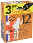 Rotosound Jumbo King 12-54 foszfor bronz akusztikus gitár 3 darabos húrkészlet ajándék hevederrel