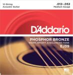 D Addario 12-húros foszforbronz gitárhúr készlet 12-52 EJ39