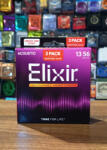 Elixir Nanoweb foszfor bronz húrkészlet 3-as csomag 13-56