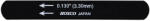 HOSCO Japan Hosco vágószélű felsőnyeregreszelő (0, 130" - 3, 302mm)