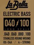 La Bella RX-S4A basszusgitár készlet rozsdamentes acél Long scale 40-100