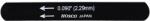 HOSCO Japan Hosco vágószélű felsőnyeregreszelő (090" - 2, 286mm)