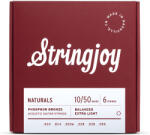 Stringjoy Naturals 10-50 foszforbronz akusztikus gitárhúr készlet