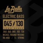 La Bella RX-N5D 5 húros basszusgitár készlet Nickel Round Wound Long scale 45-130