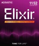 Elixir foszfor bronz akusztikus gitár húrkészlet 011-052