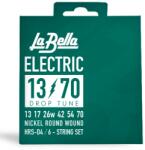 La Bella HRS-D4 Super Flexible Drop Tune elektromos gitárhúr készlet 13-70