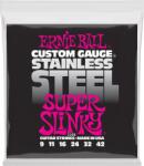 Ernie Ball Stainless Slinky elektromos gitár húrkészlet 9-42
