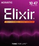Elixir foszfor bronz 010-047 húrkészlet