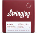 Stringjoy Naturals 10-24 foszforbronz 12-húros akusztikus gitárhúr készlet
