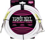 Ernie Ball PVC hangszerkábel 6M pipa-egyenes fehér