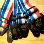 GHS GHS-A8RWB gitár heveder nylon piros-fehér-kék