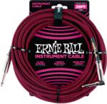 Ernie Ball vasalózsinór kábel egyenes/pipa 7, 65m fekete/piros