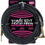 Ernie Ball vasalózsinór kábel egyenes/pipa 7, 65m fekete