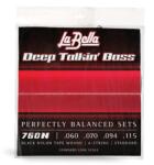 La Bella 760N Deep Talking Black Nylon basszusgitár Long Scale húrkészlet 60-115